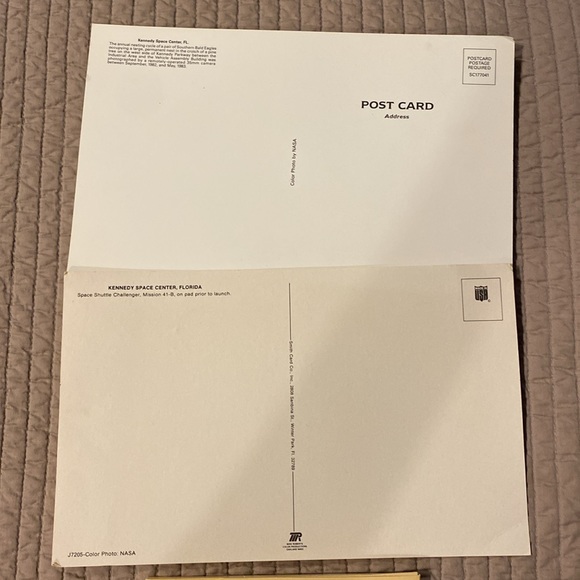 NASA space shuttle collector items jumbo post card photo print set 1990s vintage - Picture 2 of 3